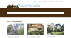 Desktop Screenshot of niceseattlerentals.com